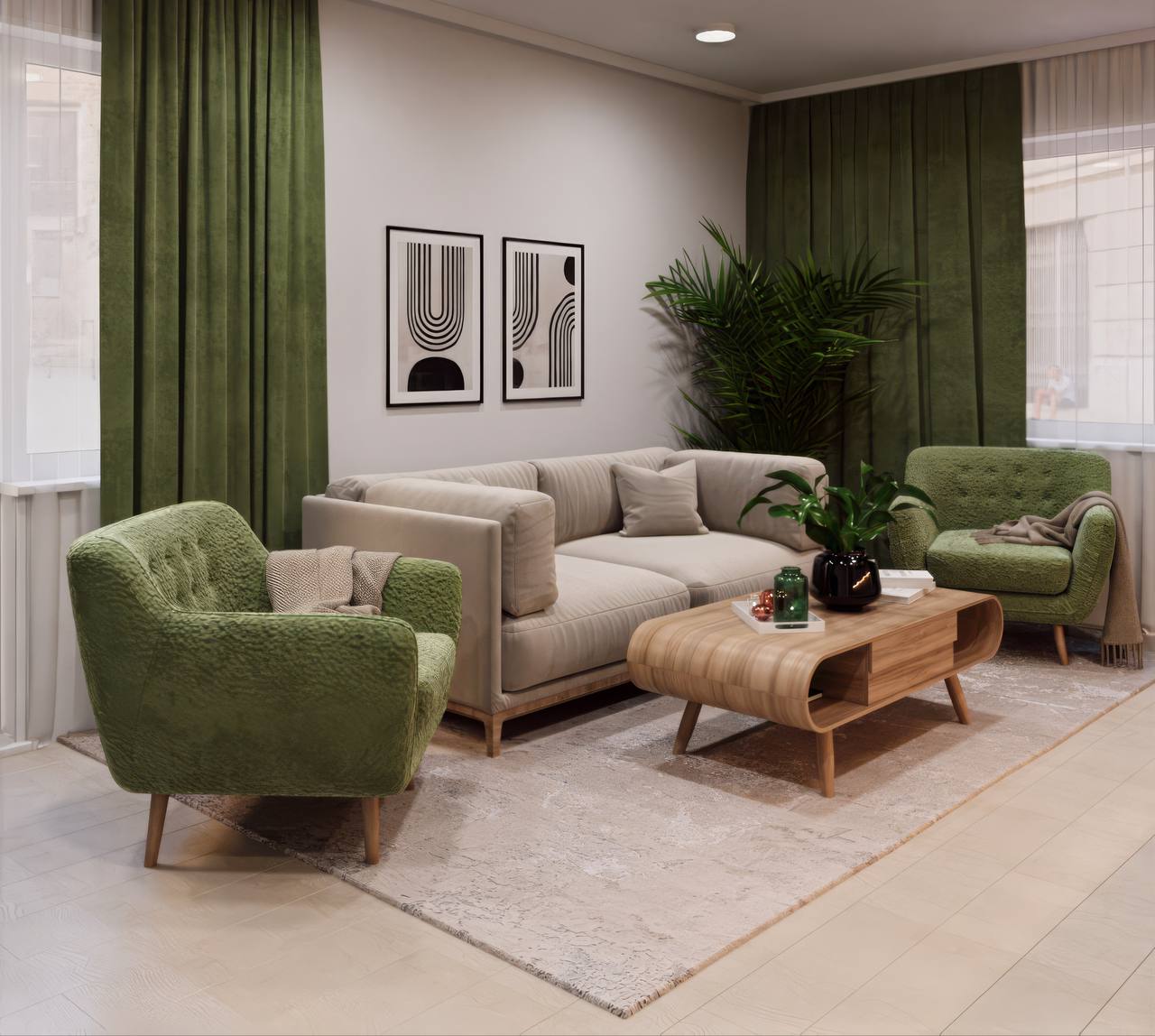 Дизайн квартиры 70м²